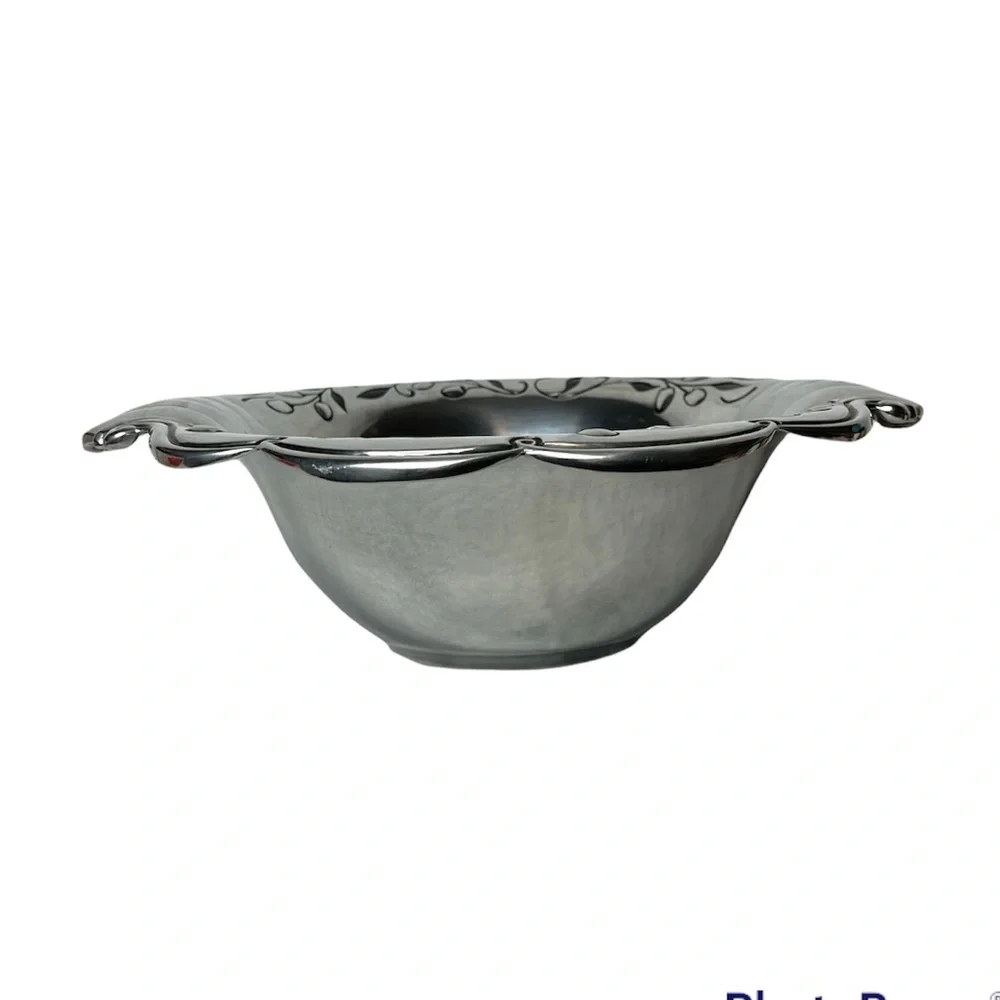 Lenox Metal Polished En Provence Salad Serving Bowl 16